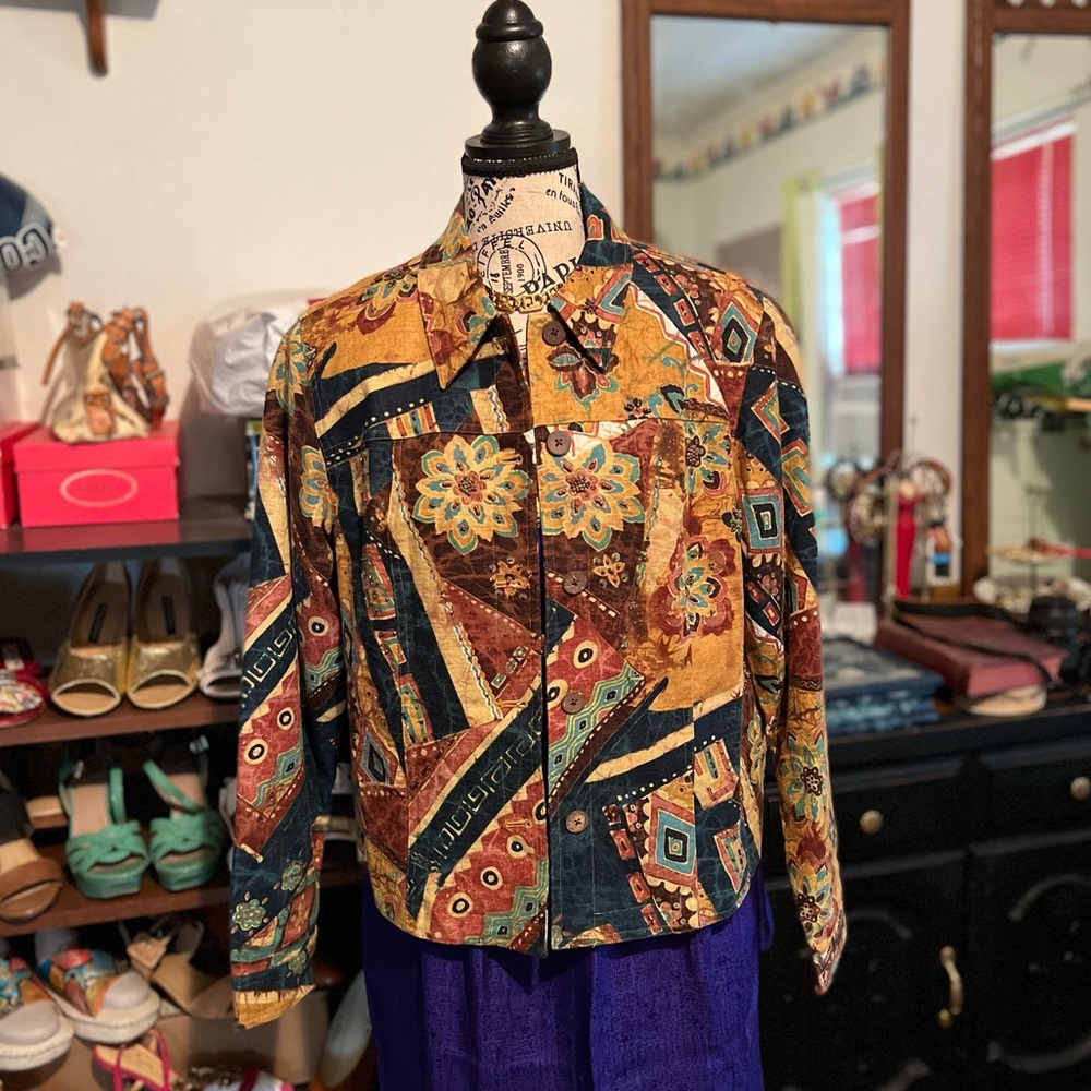 Coldwater Creek Batik Blazer